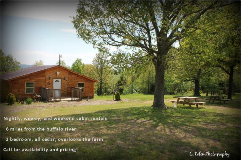 Marshall Cedar Cabin Located On A Buffalo Farm מראה חיצוני תמונה
